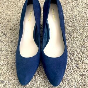 Nine West navy suede heels. Size 9